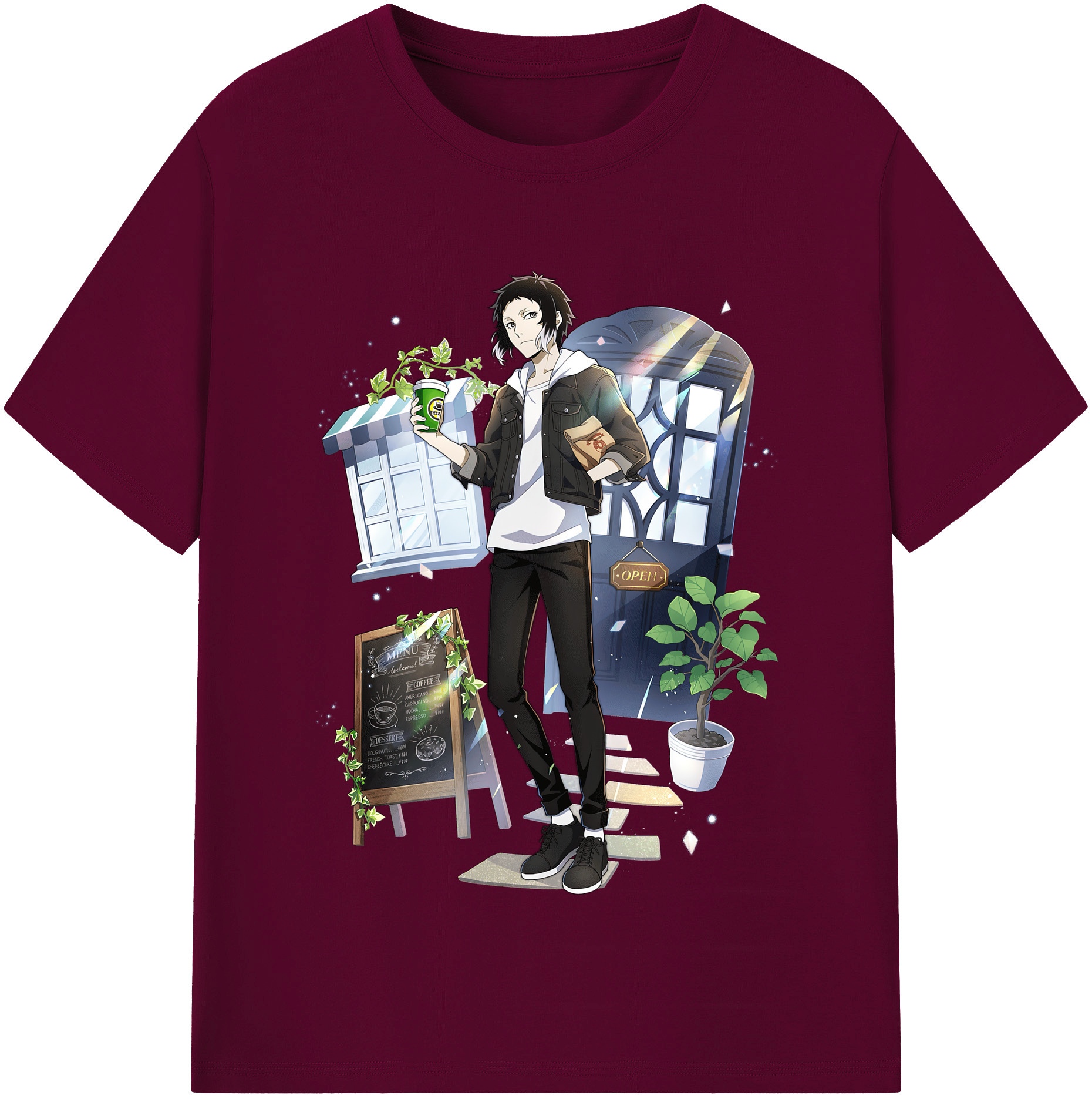 （画像用） 文豪ストレイドッグス Bungo Stray Dogs レディースカジュアルプリントTシャツ（綿100％）